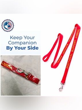 ESA official WORKING ANIMAL Leach ( Emotional Support Animal), embroidered logo